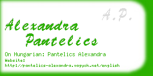 alexandra pantelics business card